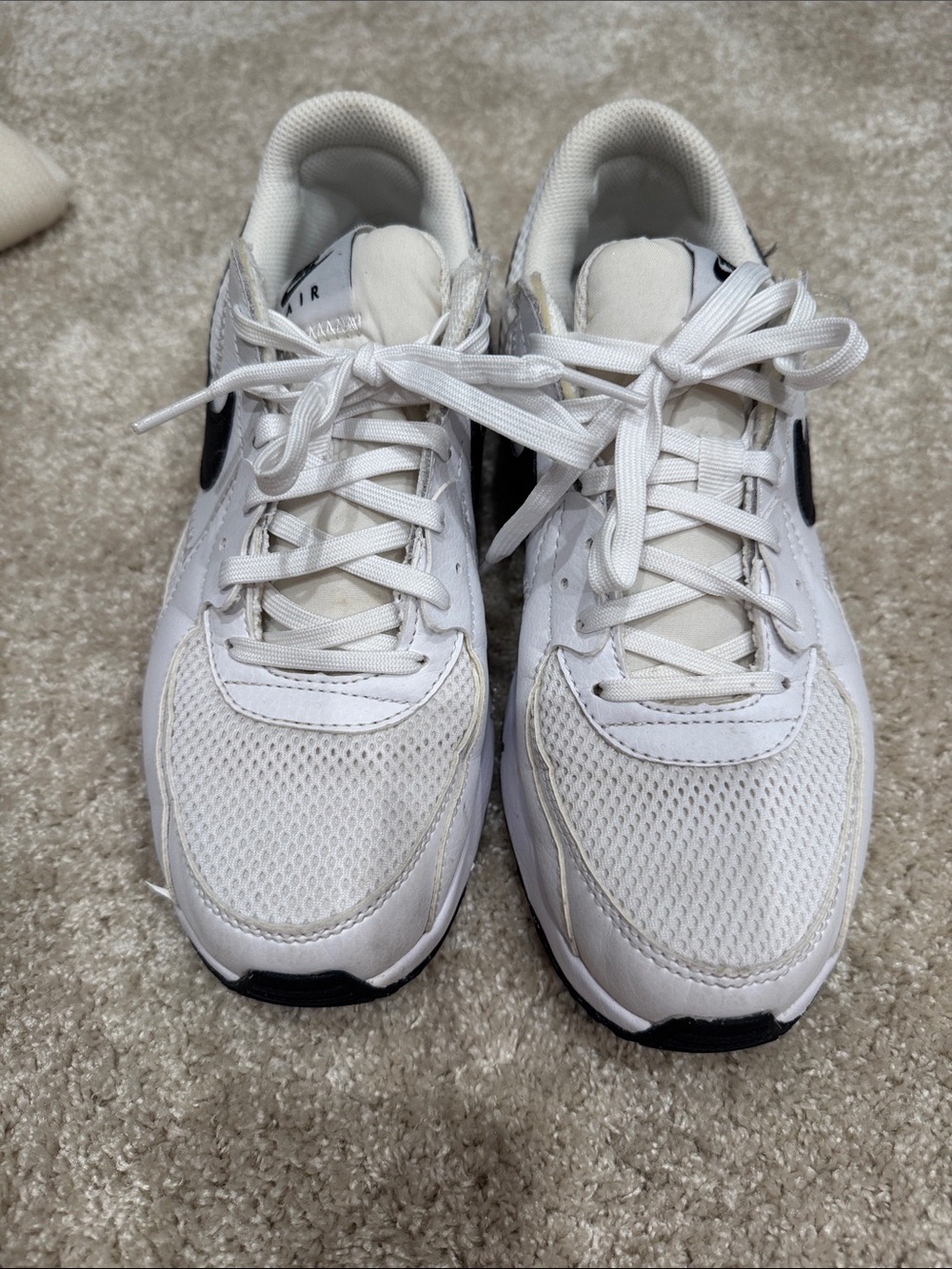Nike Women's White and Black Low-Top Sneakers